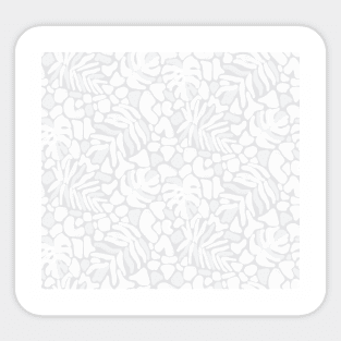 Matisse Gray Tropical Leaves Sticker